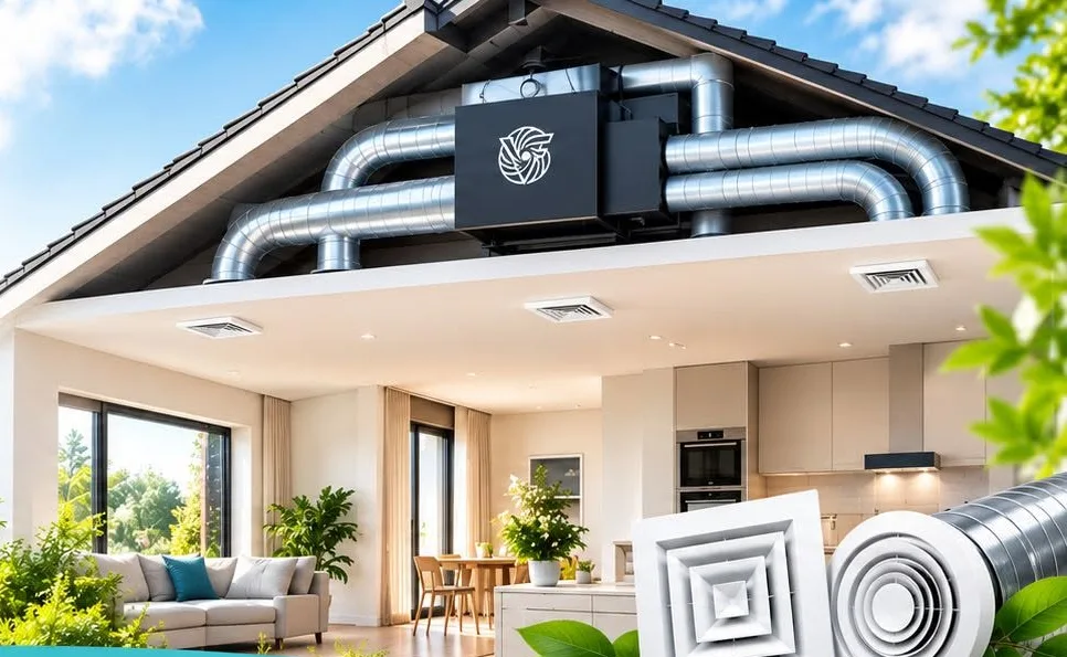 Balansventilatie met unit en kanalen